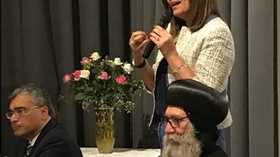 وزيرة الهجرة تلتقي المصريين بملبورن بأسقفية الكنيسة الأرثوذكسية 