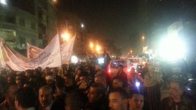 بالصور انطلاق مسيرة حاشدة فى روض الفرج  لـ 