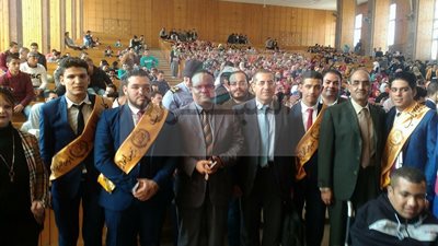 قيادات المحافظة تشهد حفل تنصيب إتحاد طلاب آداب المنوفية