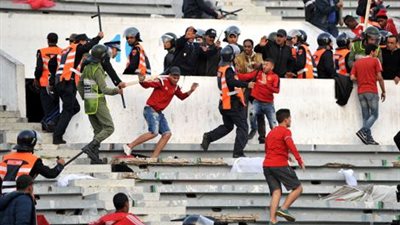 ستاد القاهرة يكشف عن التلفيات بعد احداث شغب جماهير الأهلى