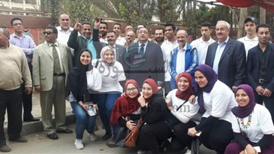 جولة لرئيس جامعه حلوان للمقار الانتخابات