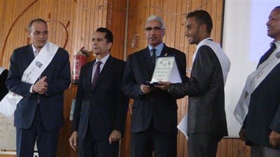 بالصور.. رئيس جامعة جنوب الوادي يشهد حفل تنصيب اتحاد طلاب كلية التجارة