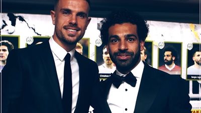 محمد صلاح يصل الى مقر حفل جائزة الأفضل فى البريميرليج