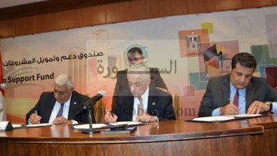 شوقى يوقع برتوكول تعاون مع المصرف المتحد ومؤسسة صناع الخير للتنمية لرعاية حملة 
