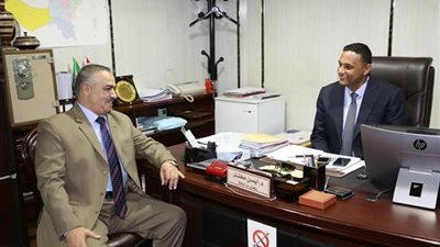 سكرتير عام المنوفية يستقبل وكيل وزارة التربية والتعليم الجديد بمكتبه