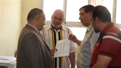 وكيل تعليم المنوفية يتفقد سير لجان الأعمال النهائية بكنترول الإعدادية