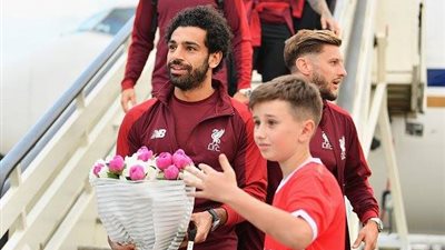 شاهد استقبال الجماهير لمحمد صلاح فى 