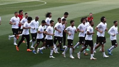 منتخب مصر يخوض اول تدريب على ملاعب 