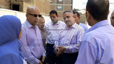 شاهين يتفقد أعمال الصيانه الشاملة في مدرستين بإدارة بركة السبع التعليمية 