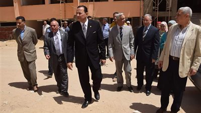 متابعة التجهيزات النهائية لمسجد الحاسبات والمعلومات بالمنوفية