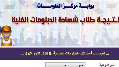 برقم الجلوس.. نتيجة الدبلومات الفنية.. استعلم الان 