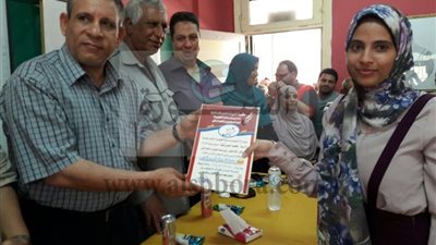 بالصور.. تكريم أوائل الجمهورية فى التعليم الفنى بسيدى سالم كفرالشيخ