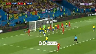 شاهد الهدف الأول لبلجيكا فى مرمى البرازيل