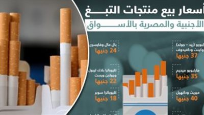 تعرف على أسعار السجائر المصرية والأجنبية بعد قرار رفع الأسعار الأخير