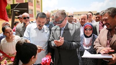 محافظ كفرالشيخ يفتتح مدرسة عمر المختار الابتدائية بسيدى سالم بتكلفة 10 مليون جنيه