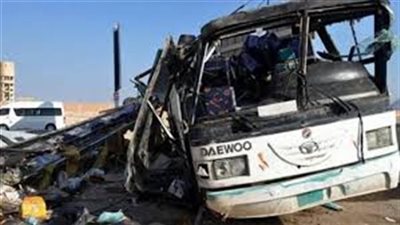 إصابة 5 معلمات فى حادث تصادم اتوبيس بسيارة نقل
