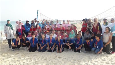 التعليم: بدء فعاليات المعسكر الصيفي بشاطئ مرسي مطروح لرياضة الكرة الطائرة