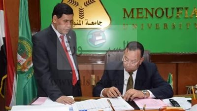 رئيس جامعة المنوفية يعتمد نتيجة بكالوريوس التجارة بنسبة 91% 