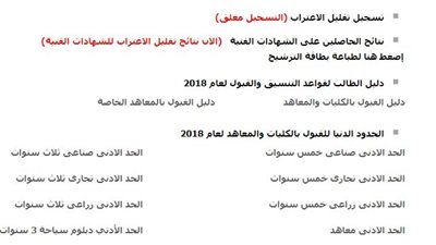 الآن.. نتيجة تقليل الاغتراب برقمى الجلوس والقومى لتنسيق الشهادات الفنية