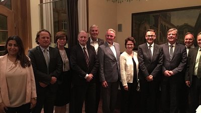 أشرف منصور  للالمان :  انصحكم بالاستثمار فى مصر بلد الامن والامن وهى طريقكم الوحيد والافضل لافريقيا