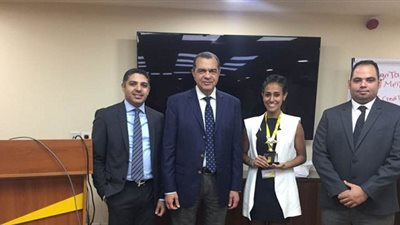 بسمة عابدين بتكنولوجيا الإدارة تمثل مصر والألمانية فى مسابقة ضريبية عالمية لطلبة الجامعات في أمستردام