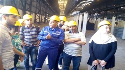 زيارة تفقدية من طلاب جامعة الإسكندرية للمنطقة الصناعية بمدينة السادات