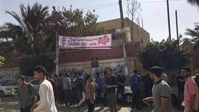 القبض على مشرف امن  الهندسه بجامعه  المنوفيه بسبب