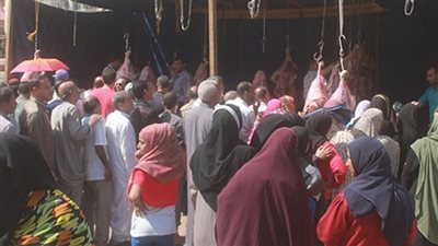 «مستقبل وطن» يفتح منافذ لبيع اللحوم والسلع الغذائية بالجيزة