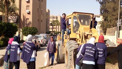 حزب مستقبل وطن يجمل القاهرة بالقضاء على القمامة