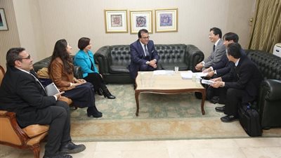 وزير التعليم العالي يستقبل وفد جامعة فوكوي اليابانية