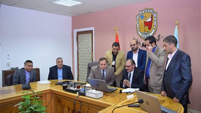  جامعة سوهاج تستقبل فريق وزارة المالية   