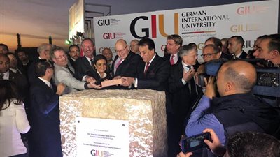 وزير التعليم العالي يضع حجر الأساس للجامعة الألمانية الدولية للعلوم التطبيقية بالعاصمة الإدارية الجديدة
