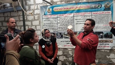 برنامج تدريبي على انتاج عيش الغراب بجامعة جنوب الوادى