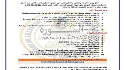 طارق شوقى : ابناء المعلمين لهم الحق فى التقدم وعقود دائمة قبل العام الدراسى المقبل ..ووفرنا 260 مليون للتعاقدات الجديدة 