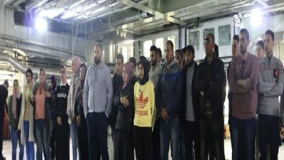 انطلاق الفوج الثاني من شباب جامعتي دمنهور  و كفر الشيخ لزيارة القاعدة البحرية بالإسكندرية 