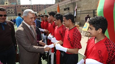 محافظ المنوفية يفتتح  دورى مراكز الشباب لذوى الإعاقة السمعية بمركز شباب مدينة قويسنا