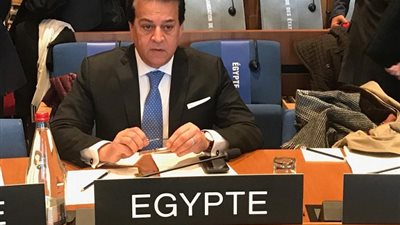 وزير التعليم العالى يلقى كلمة مصر أمام الدورة ٢٠٦ للمجلس التنفيذى لمنظمة اليونسكو بباريس