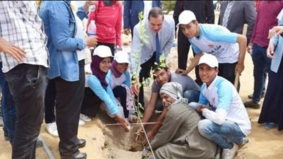 زراعة 200 شجرة ليمون بحرم جامعة سوهاج