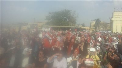 بالصور.. إداره الهرم التعليميه تقييم مؤتمر شعبيا بالصوت والضوء داعما للتعديلات الدستورية