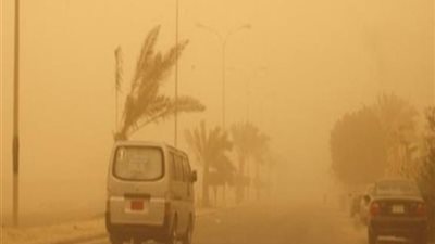 الارصاد تحذر المواطنين من الرياح المحملة بالأتربة