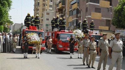 جنازة عسكرية لـ 3 شهداء من ابناء سوهاج.. صور