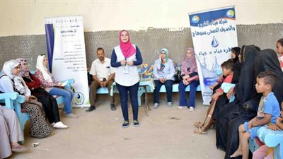 مياه سوهاج توجه قافلة مائية لقرية البربا بجرجا