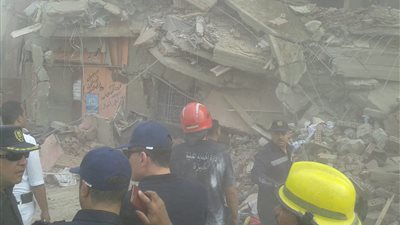 انهيار عقار بامبابة يسفر عن مصرع شخص واصابة اخرين