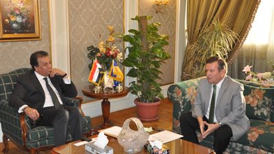 وزير التعليم العالي يستقبل سفير أوكرانيا