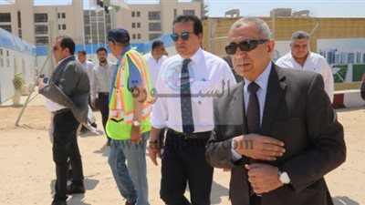 خالد عبدالغفار يتفقد المقر الجديد للأكاديمية العربية للنقل البحرى بمدينة العلمين