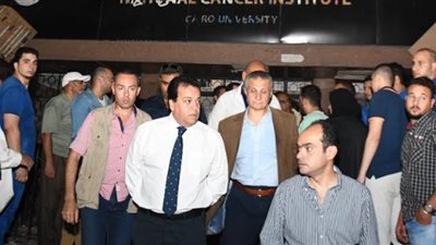 وزير العليم العالى يتابع حادث معهد الاورام ويؤكد
