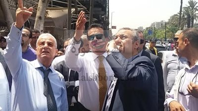 وزير التعليم العالى يتفقد المعهد القومى للأورام