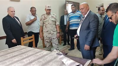 مدير تعليم الجيزة والمستشار العسكري في زيارة ميدانية لمدرسة امبابة الثانوية العسكرية