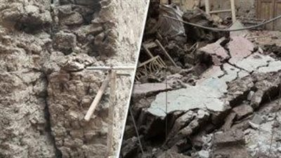 انهيار منزل مكون من 4 طوابق بمدينة المنشاه بسوهاج