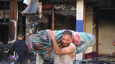 30 دقيقة رعب بوكالة البلح.. نرصد اللحظات الأولى من الحريق.. فيديو